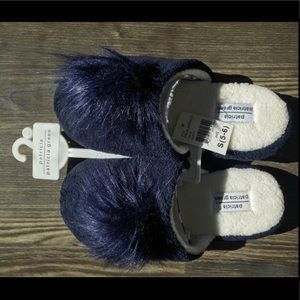 Patricia Green | Cozy navy slippers | S(5-6)